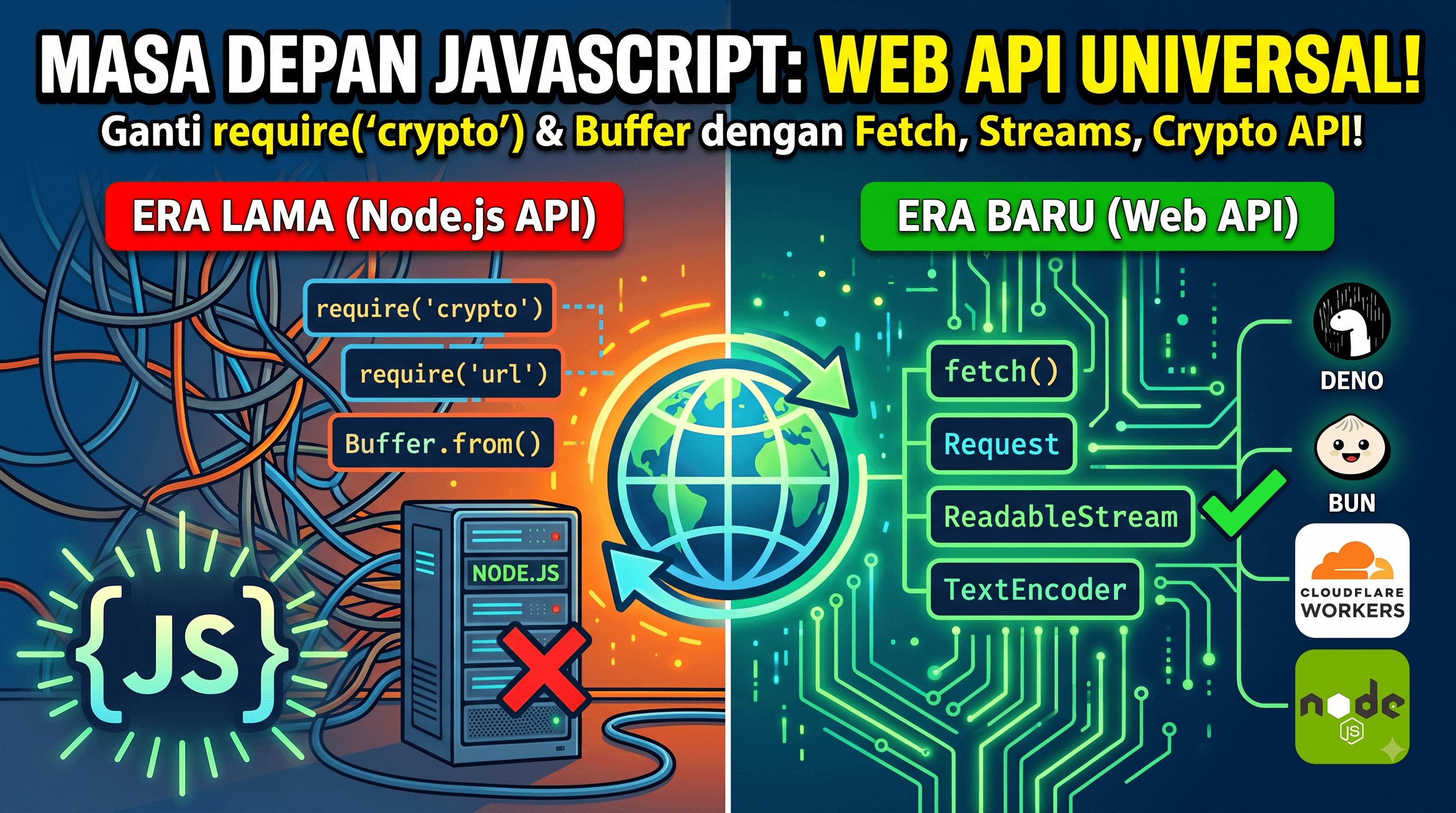 Mengapa Runtime Modern Meninggalkan Node.js API dan Beralih ke Web API Universal?