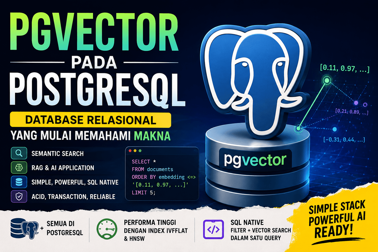 pgvector pada PostgreSQL: Ketika Database Relasional Mulai Memahami Makna
