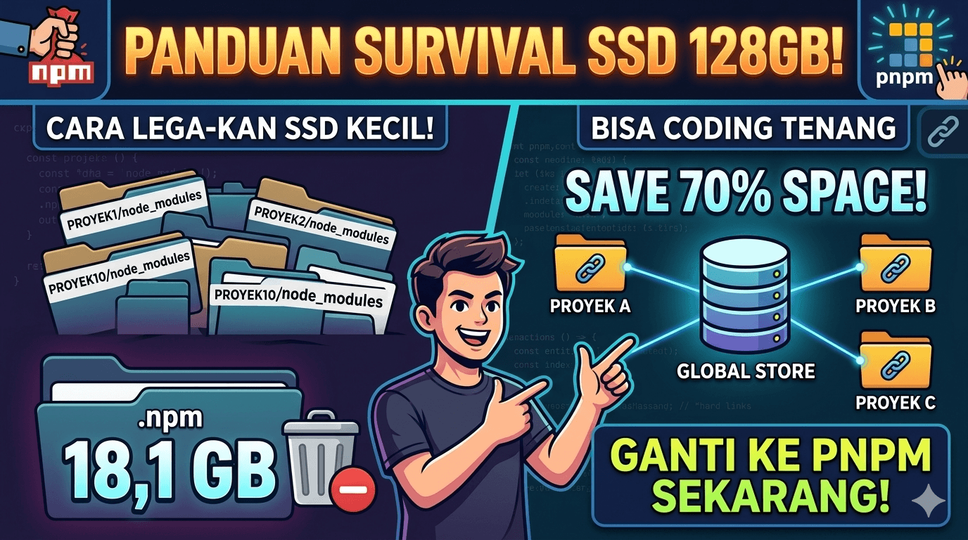 Panduan Survival SSD Kecil: Menguasai Storage dan Migrasi ke PNPM