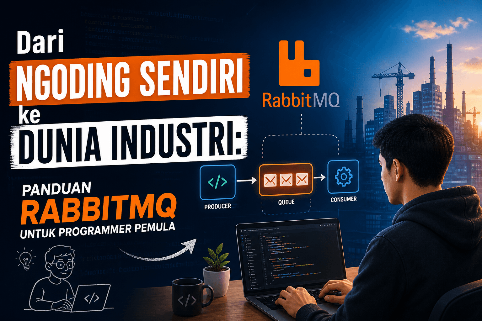 Dari Ngoding Sendiri ke Dunia Industri: Panduan RabbitMQ untuk Programmer Pemula